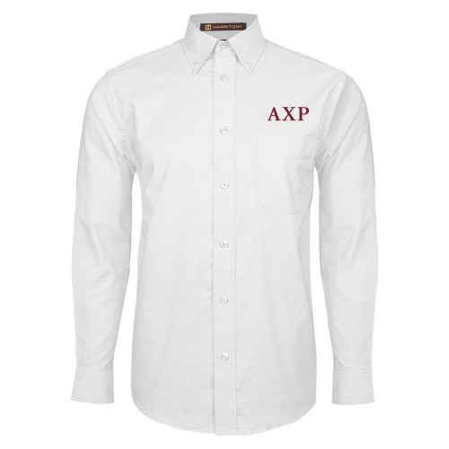 White Oxford Long Sleeve Shirt-AXP