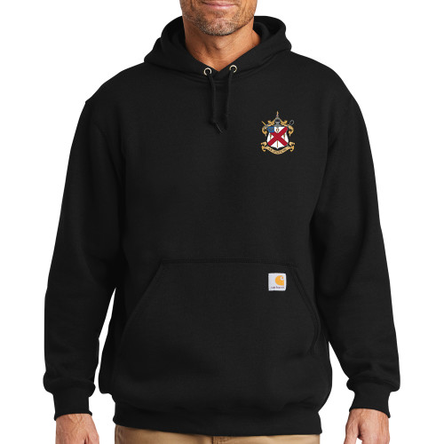Carhartt Black Midweight Hoodie-Crest