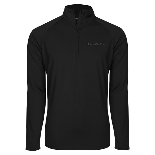  Sport Tek Black Sport Wick Stretch 1/2 Zip Pullover - Alpha Chi Rho