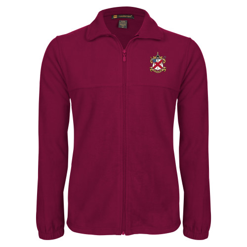  Maroon Fleece Full Zip Jacket - Crest