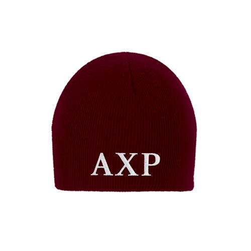Maroon Knit Beanie-AXP