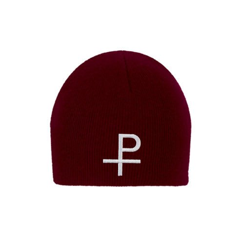 Maroon Knit Beanie-Labarum