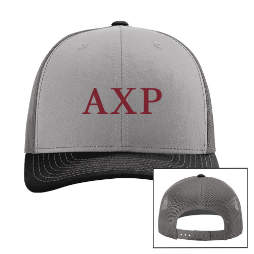  Richardson Grey/Charcoal/Black Trucker Hat - AXP