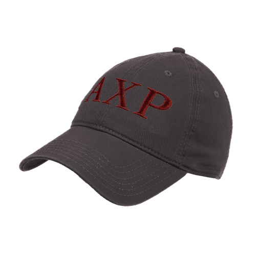Charcoal Unstructured Adjustable Low Profile Hat-AXP