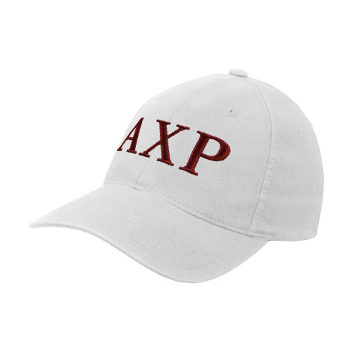 White Flexfit Structured Low Profile Hat-AXP