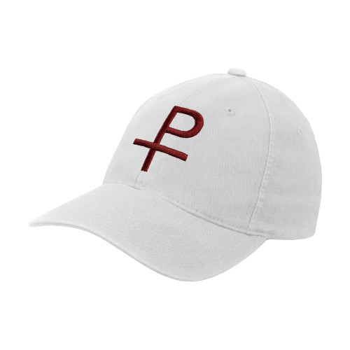 White Flexfit Structured Low Profile Hat-Labarum