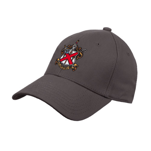 Charcoal Structured Adjustable Pro Style Hat-Crest