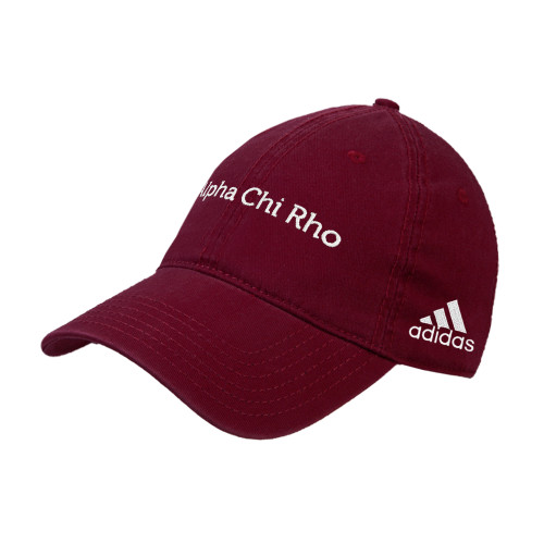 Adidas Maroon Adjustable Washed Slouch-Alpha Chi Rho