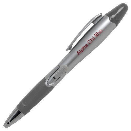  Silver/Silver Blossom Pen/Highlighter - Alpha Chi Rho