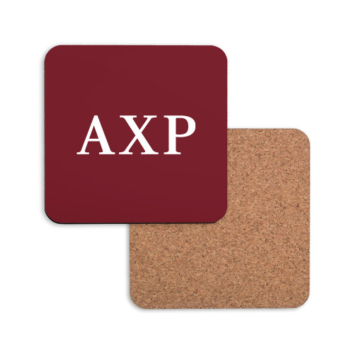 Hardboard Coaster w/Cork Backing-AXP
