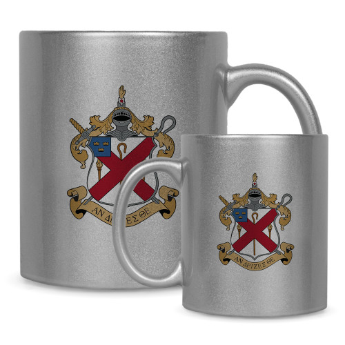  Full Color Silver Metallic Mug 11oz - Crest