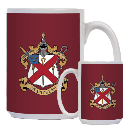  Alumni Full Color White Mug 15oz - Crest