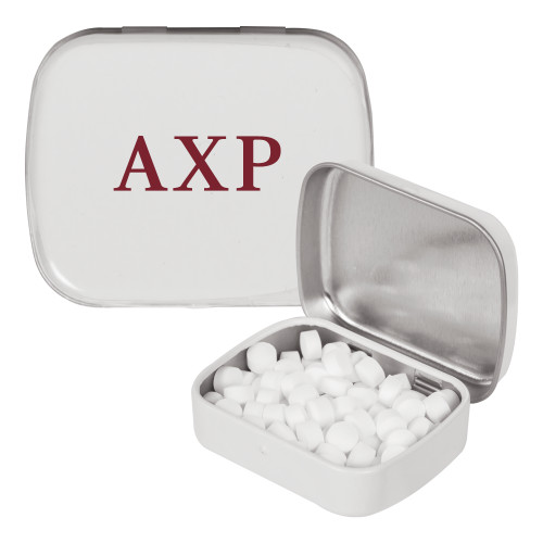  White Rectangular Peppermint Tin - AXP