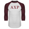Thumbnail image for  White/Maroon Raglan Baseball T Shirt