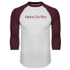 Thumbnail image for  White/Maroon Raglan Baseball T Shirt