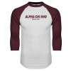 Thumbnail image for  White/Maroon Raglan Baseball T Shirt