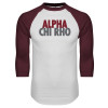 Thumbnail image for  White/Maroon Raglan Baseball T Shirt