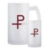 Thumbnail image for  Full Color Decorative Frosted Glass Mug 16oz