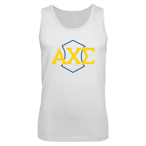 White Tank Top-Official Fraternity Logo