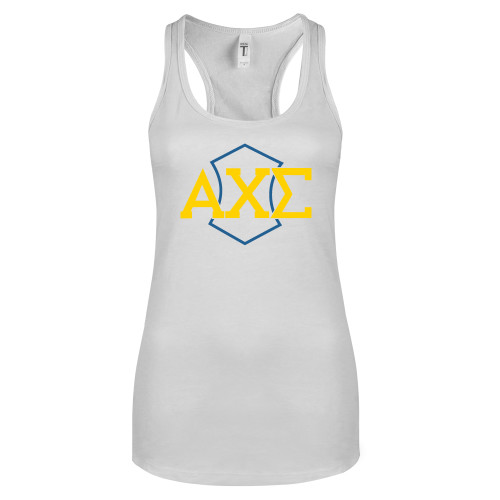 Next Level Racerback Tank White-Official Fraternity Logo