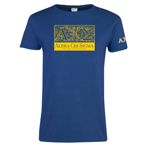 Womens Royal Short Sleeve Tee-1902