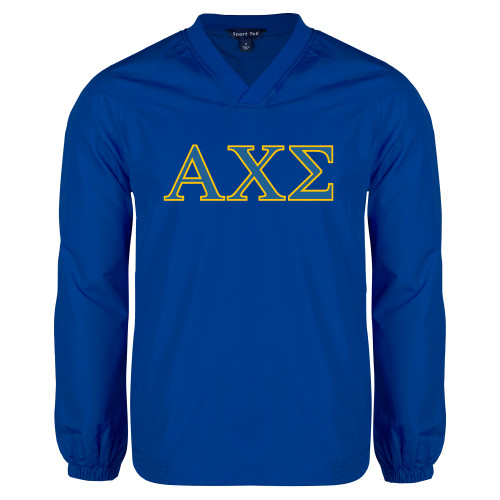Royal V Neck Raglan Windshirt-Greek Letters
