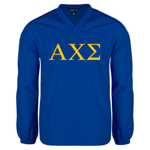 Royal V Neck Raglan Windshirt-Greek Letters