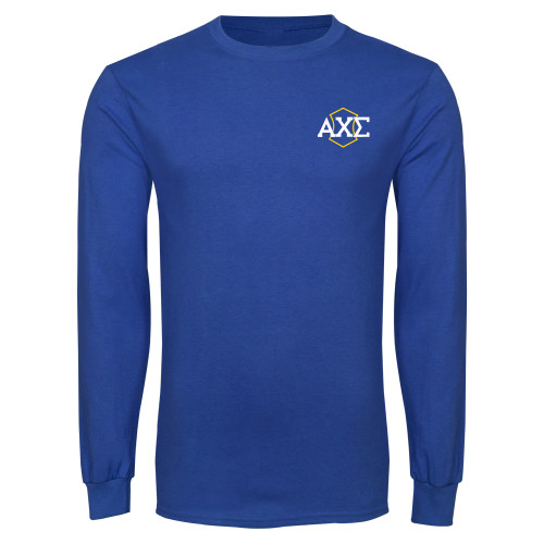 Royal Long Sleeve T Shirt-Official Fraternity Logo