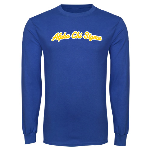 Royal Long Sleeve T Shirt-Script