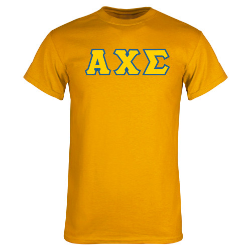 Gold T-Shirt-Greek Letters