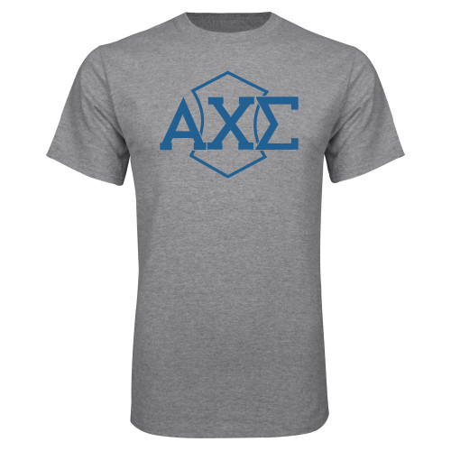 Grey T Shirt-Official Fraternity Logo