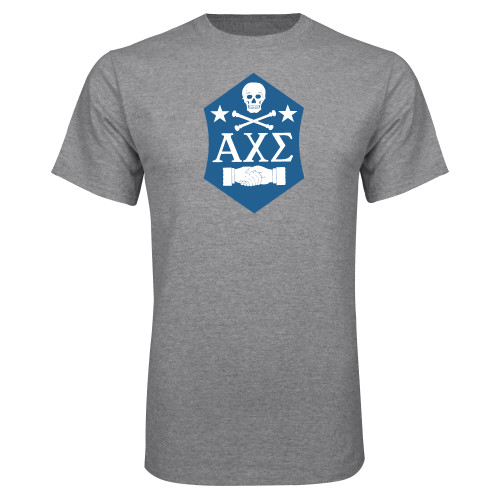 Grey T Shirt-Fraternity Badge