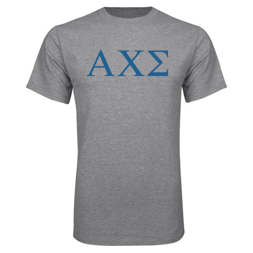 Grey T Shirt-Greek Letters
