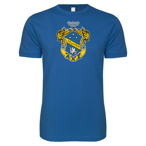  Next Level Royal SoftStyle T Shirt - Fraternity Crest