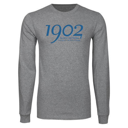 Grey Long Sleeve T Shirt-1902