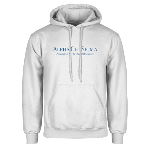 White Fleece Hoodie-Wrodmark w Tagline