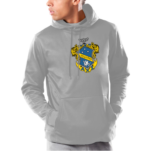 Under Armour Grey Armour Fleece Hoodie-Fraternity Crest