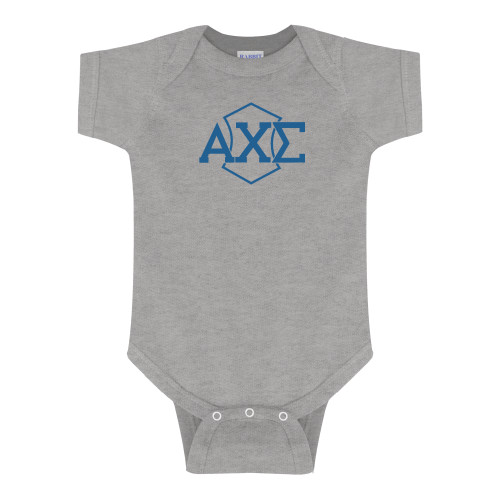 Grey Infant Onesie-Official Fraternity Logo