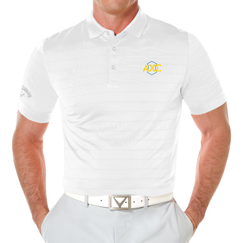 Callaway Opti Vent White Polo-Official Fraternity Logo