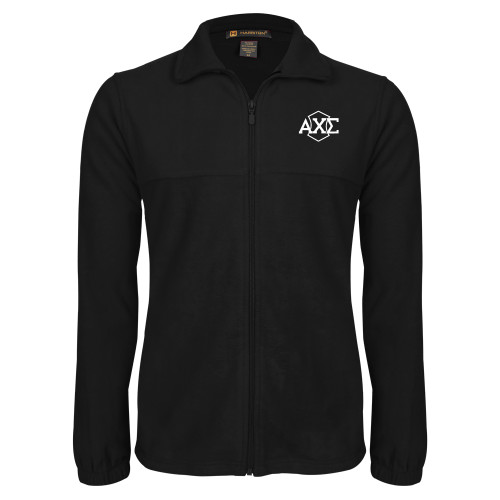 Black Fleece Full Zip Jacket-Official Fraternity Logo