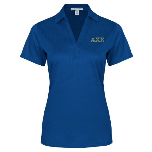 Womens Royal Performance Fine Jacquard Polo-Greek Letters
