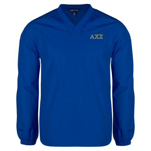 Royal V Neck Raglan Windshirt-Greek Letters