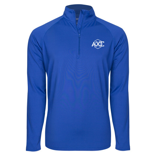 Sport Tek Royal Sport Wick Stretch 1/2 Zip Pullover-Official Fraternity Logo