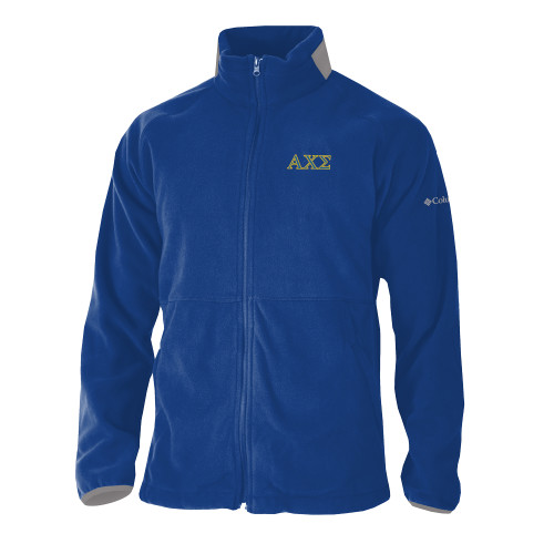  Columbia Royal Everest Ridge Fleece Full Zip Jacket - Greek Letters