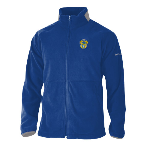  Columbia Royal Everest Ridge Fleece Full Zip Jacket - Fraternity Crest