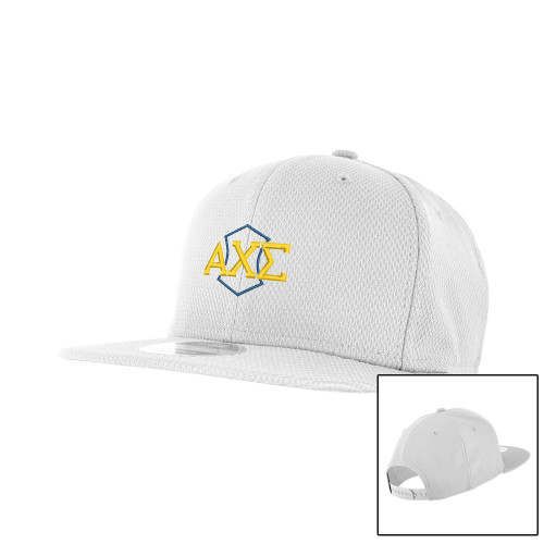 New Era White Diamond Era 9Fifty Snapback Hat-Official Fraternity Logo