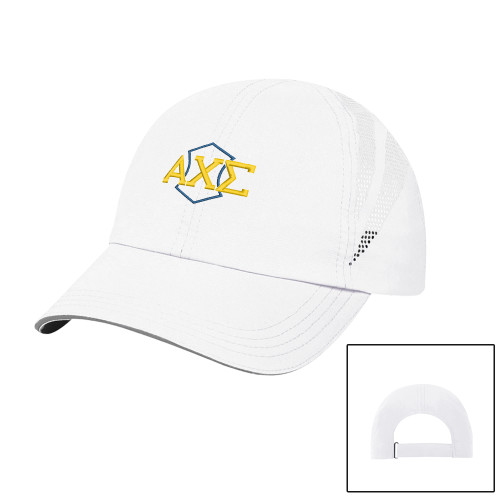 White Performance Cap-Official Fraternity Logo