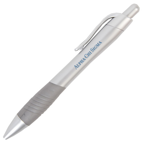  Metallic Mykonos Silver Pen - Wordmark