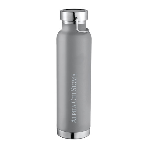  Thor Copper Vacuum Insulated Grey Bottle 22oz - Wordmark Engraved