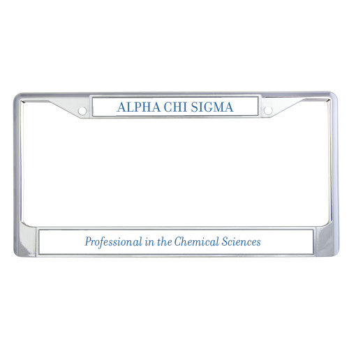  Metal License Plate Frame in Chrome - TagLine
